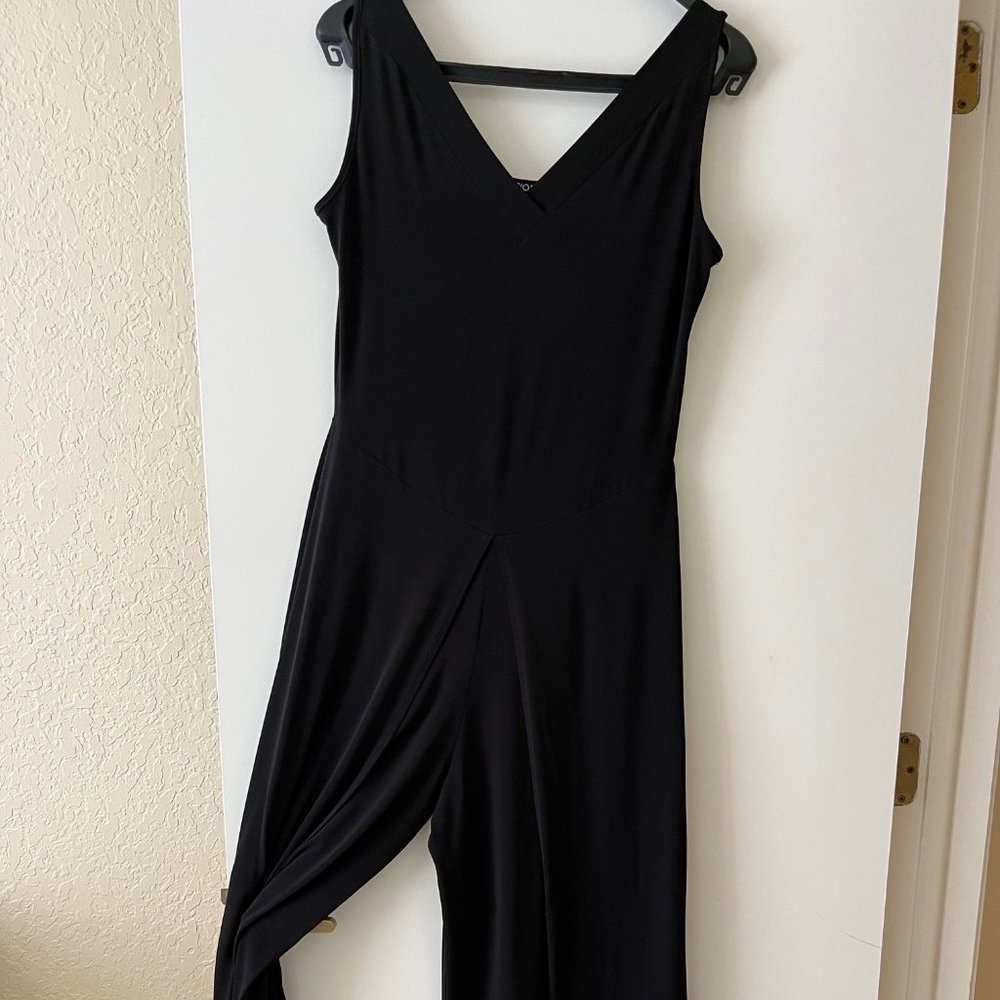 Ladies Split Skirt Long Jump Suit Jersey Knit